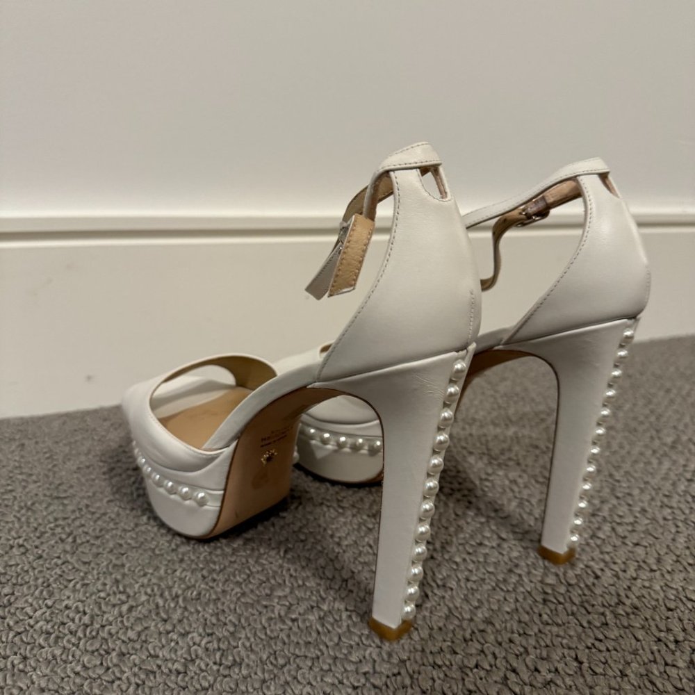Stuart Weitzman White Platform Heels - Picture 5 of 10